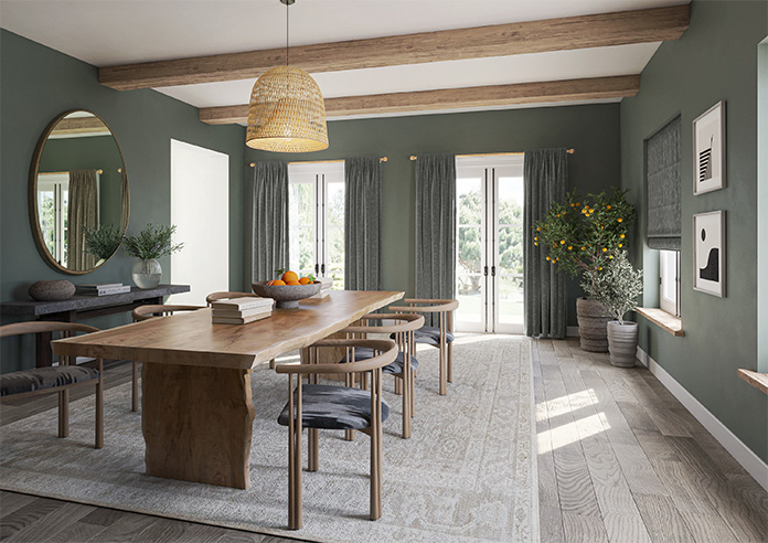 Oleander, Charcoal - Made to Measure Curtains - Image 8